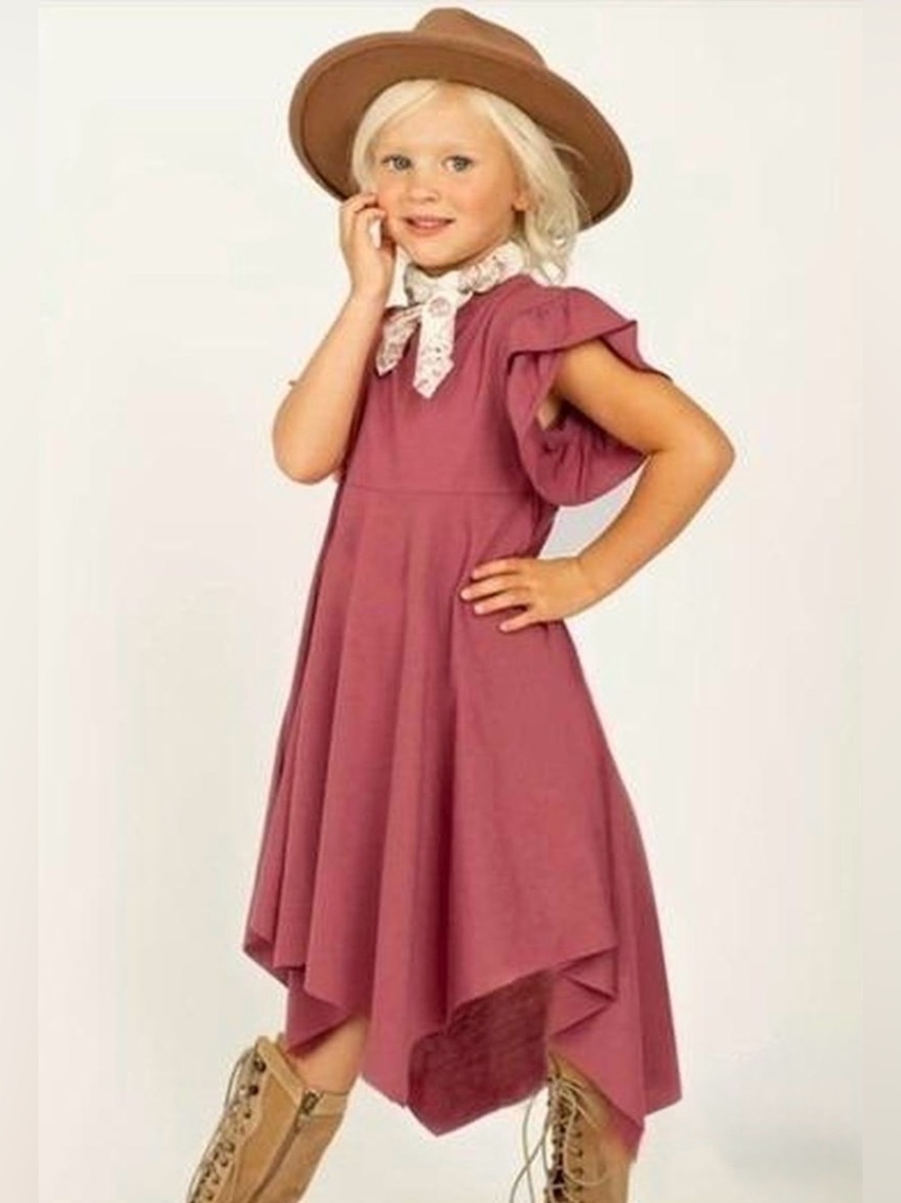 NWT Mia Joy Milana Girls’ Dress in Dusty Rose Sz 12